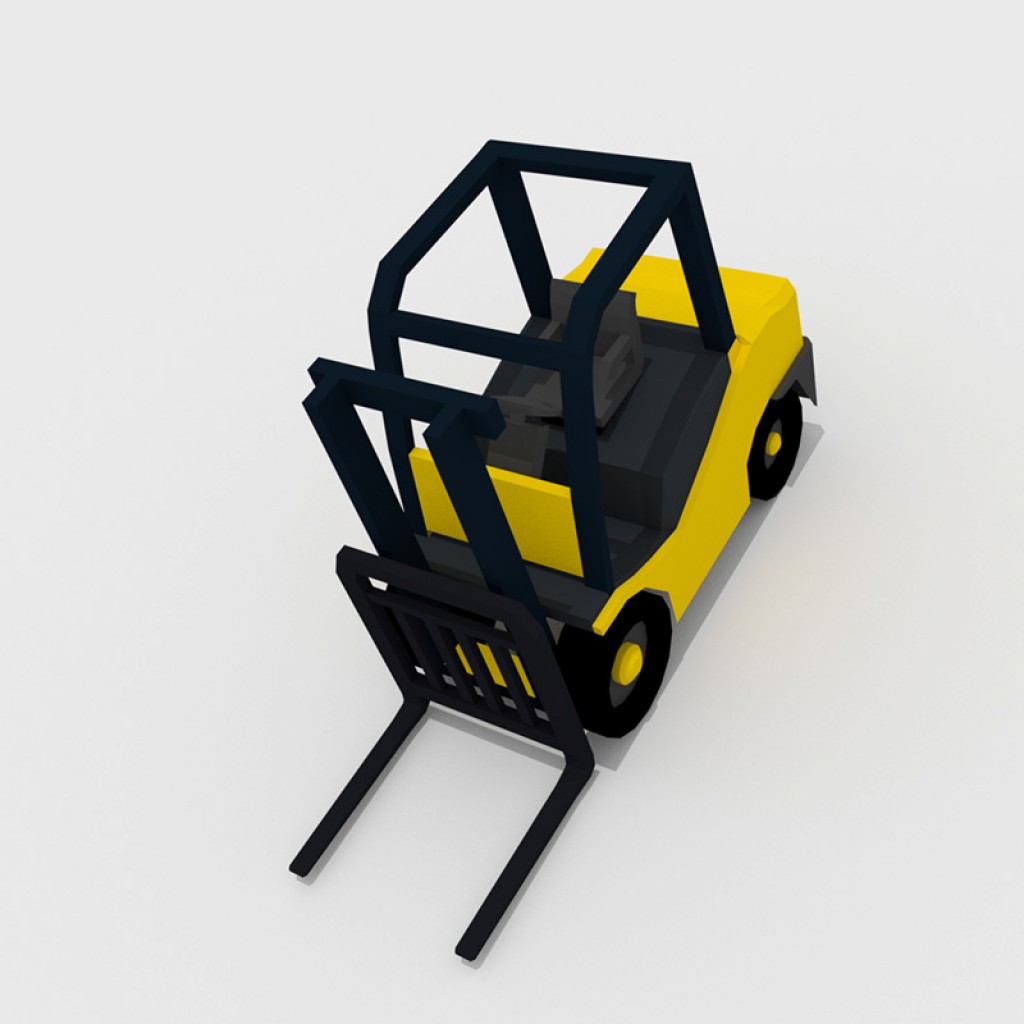 Basic Low Poly Fork-Lift preview image 1